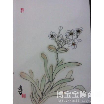 武建召 水仙镜心 类别: 当代水墨画