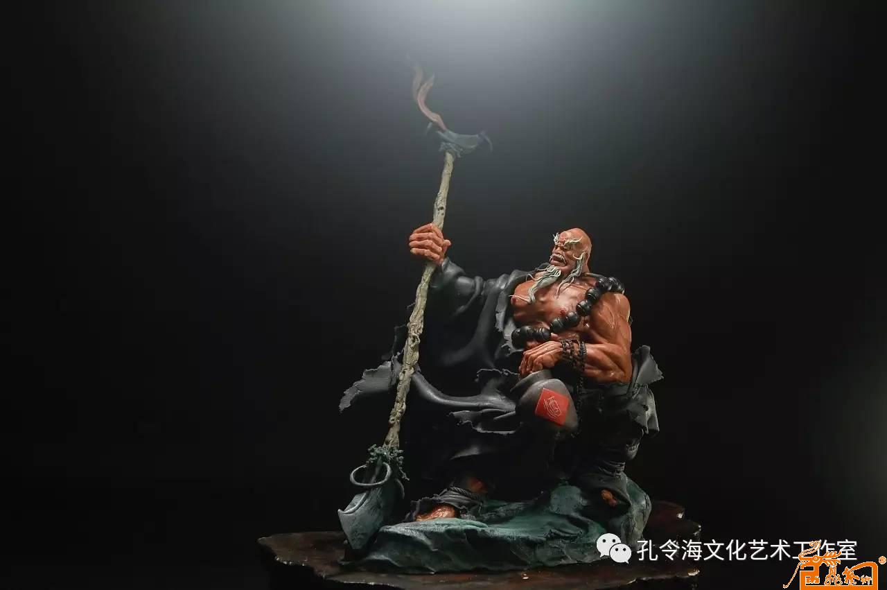 面塑作品：《武士》